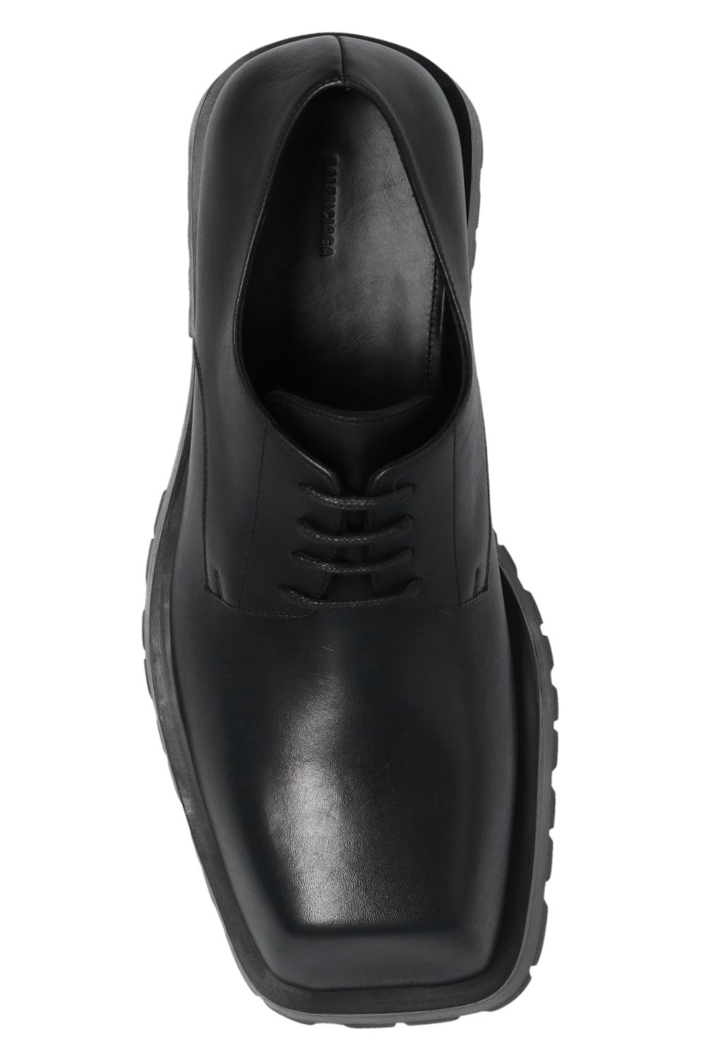 Black 'Trooper' Derby shoes Balenciaga - men polo-shirts Kids shoe-care  accessories storage Pouches - SchaferandweinerShops KR